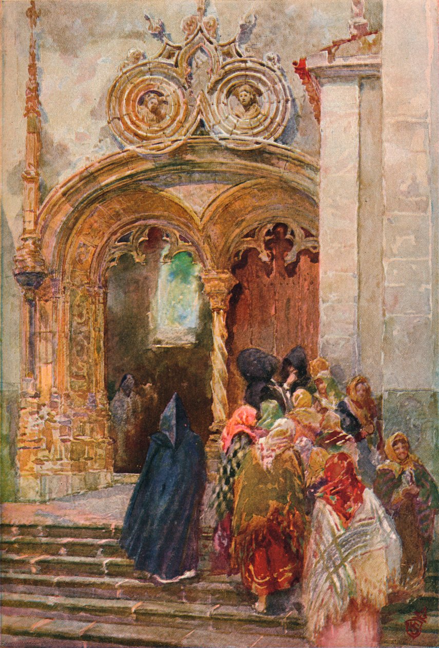 Matriz templom déli ajtaja, Ponta Delgada, 1899 alkotó: Henry Sandham