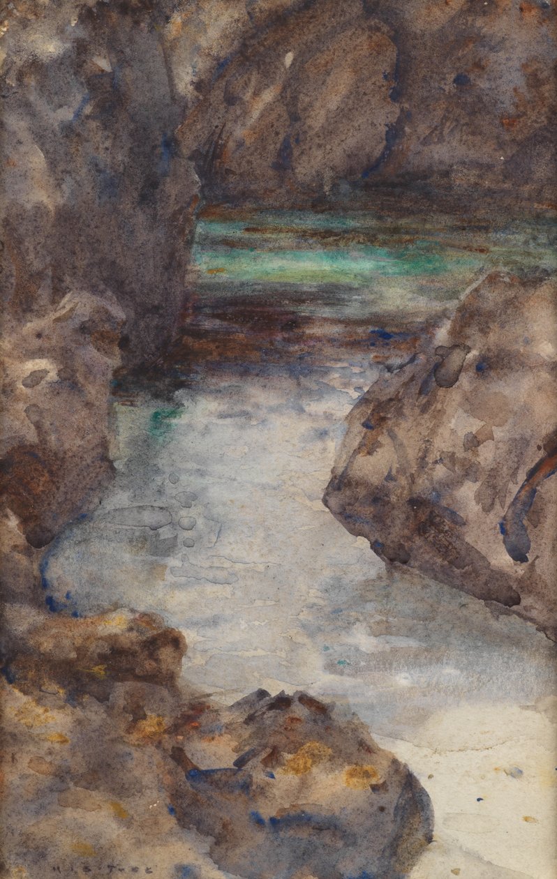 Cove (akvarell) alkotó: Henry Scott Tuke