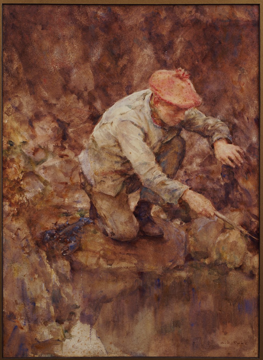 Hálós homár alkotó: Henry Scott Tuke