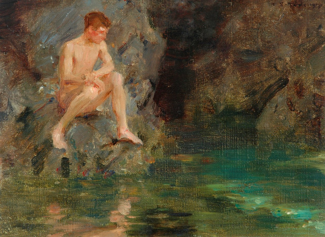 David Bone portréja – Cornwall, 1913 alkotó: Henry Scott Tuke