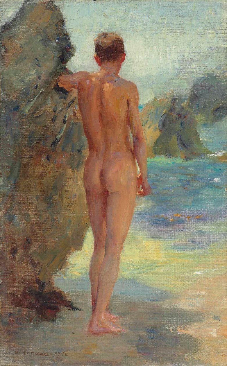 A fürdőző, 1912 alkotó: Henry Scott Tuke
