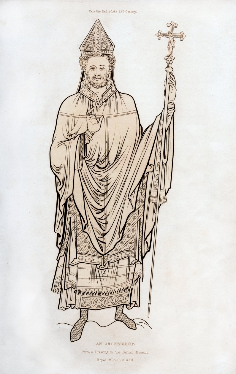 Érsek, 12. század vége, 1843. alkotó: Henry Shaw