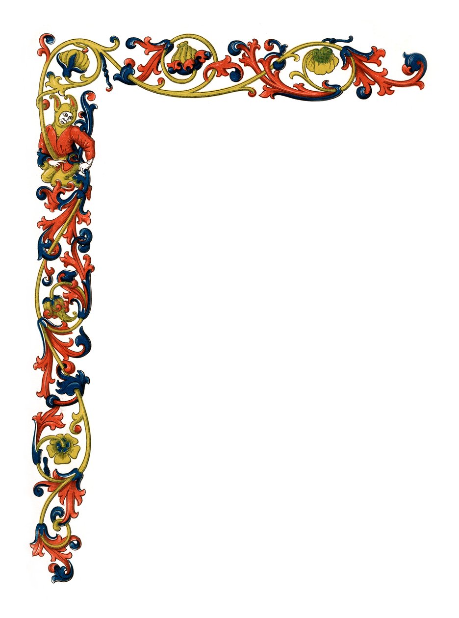 Díszszegély, XV. század, 1843. alkotó: Henry Shaw