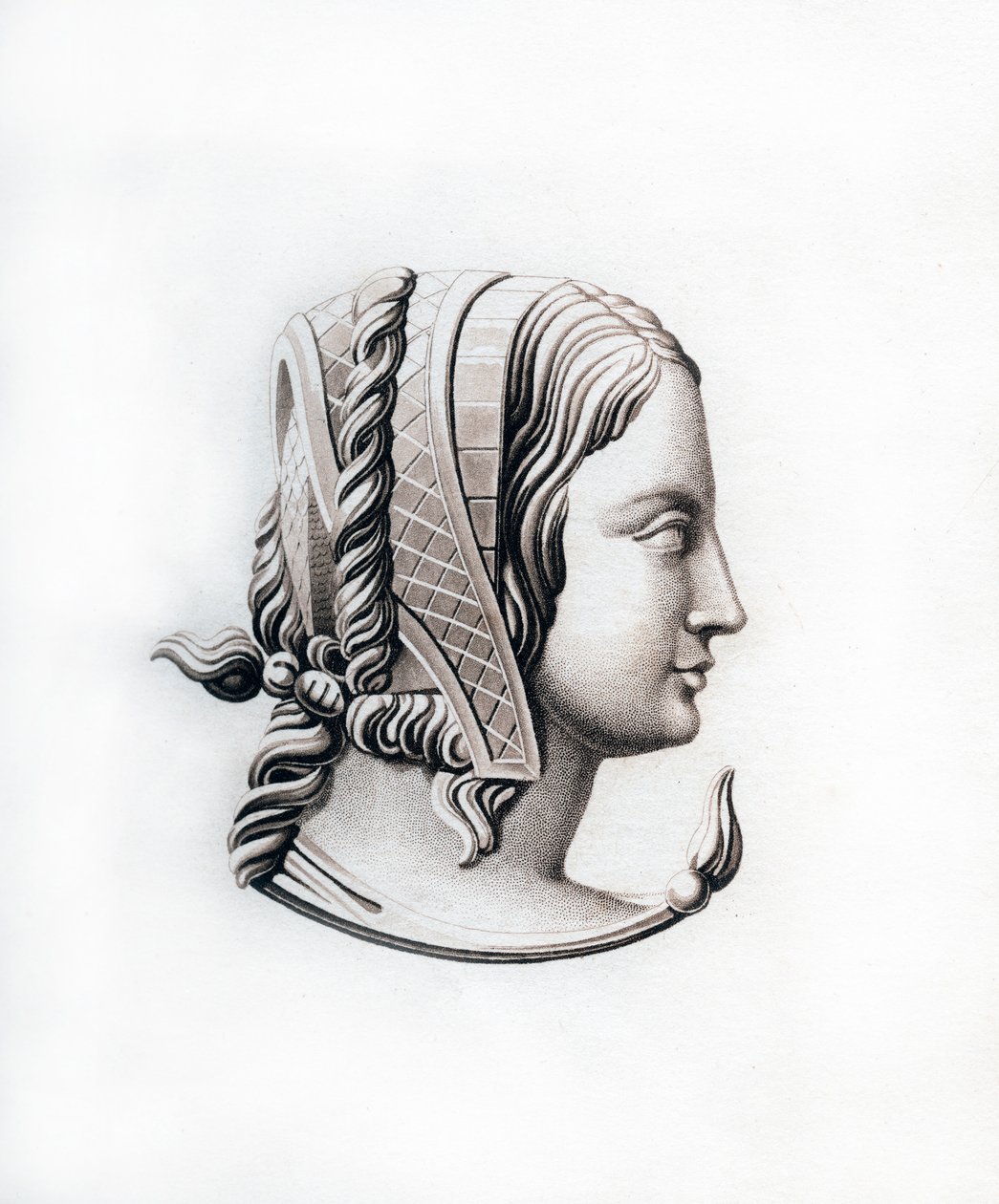 Fejdísz, 16. század eleje, 1843. alkotó: Henry Shaw