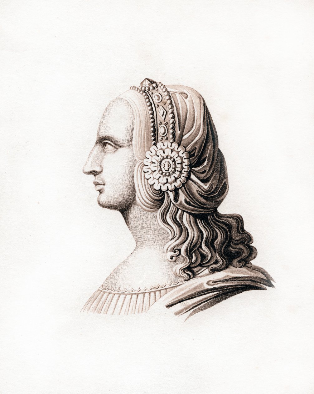 Fejdísz, 16. század eleje, 1843. alkotó: Henry Shaw