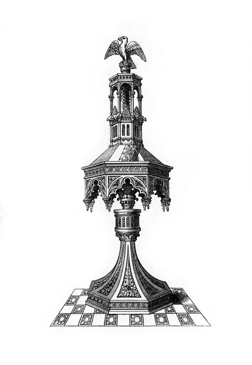 Lekterna, 15. század, 1843. alkotó: Henry Shaw