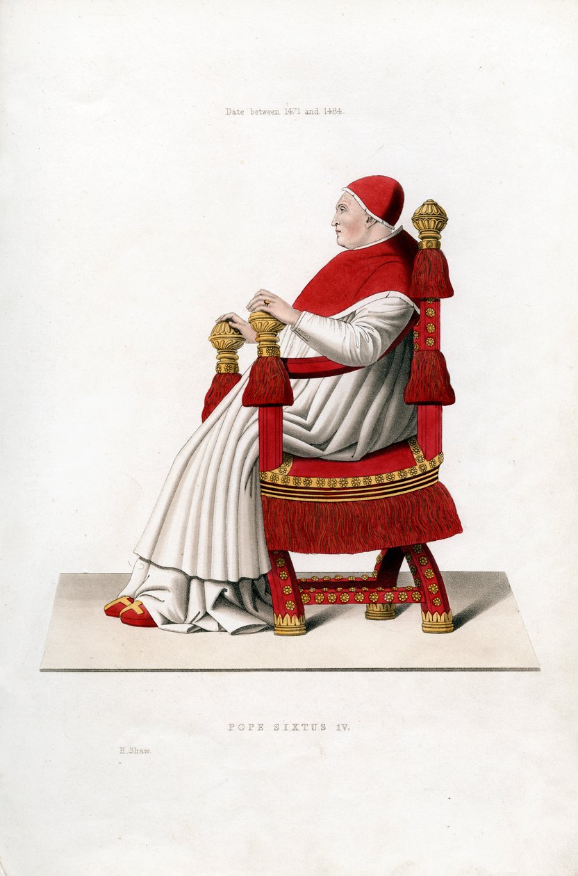IV. Sixtus pápa, 1471-1484, 1843. alkotó: Henry Shaw