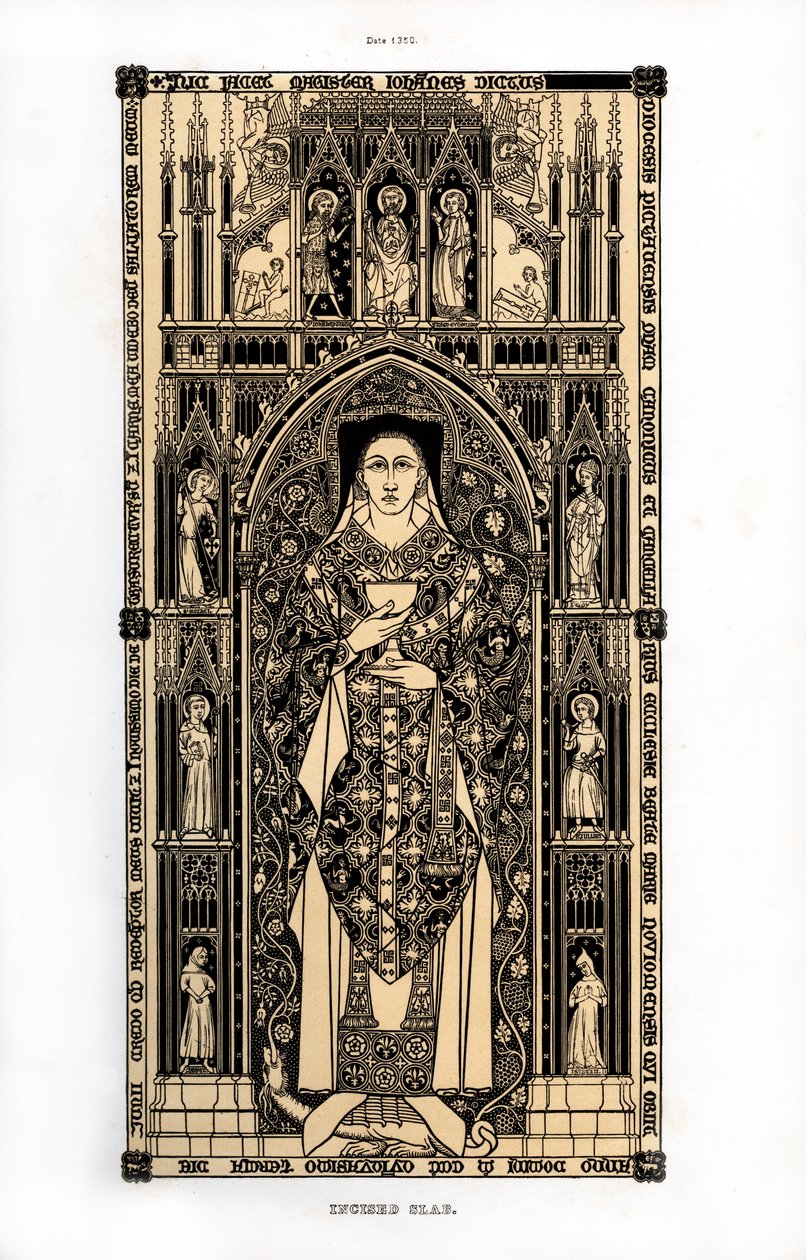 Poitiers kánonja, 1350, 1843. alkotó: Henry Shaw