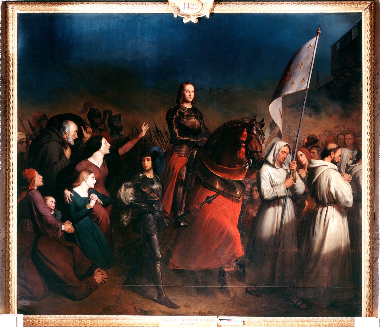 „Joan of Arc belépése Orleansba, a város felszabadításának estéje, 1429. május 8.” c1818-1862 alkotó: Henry Sheffer