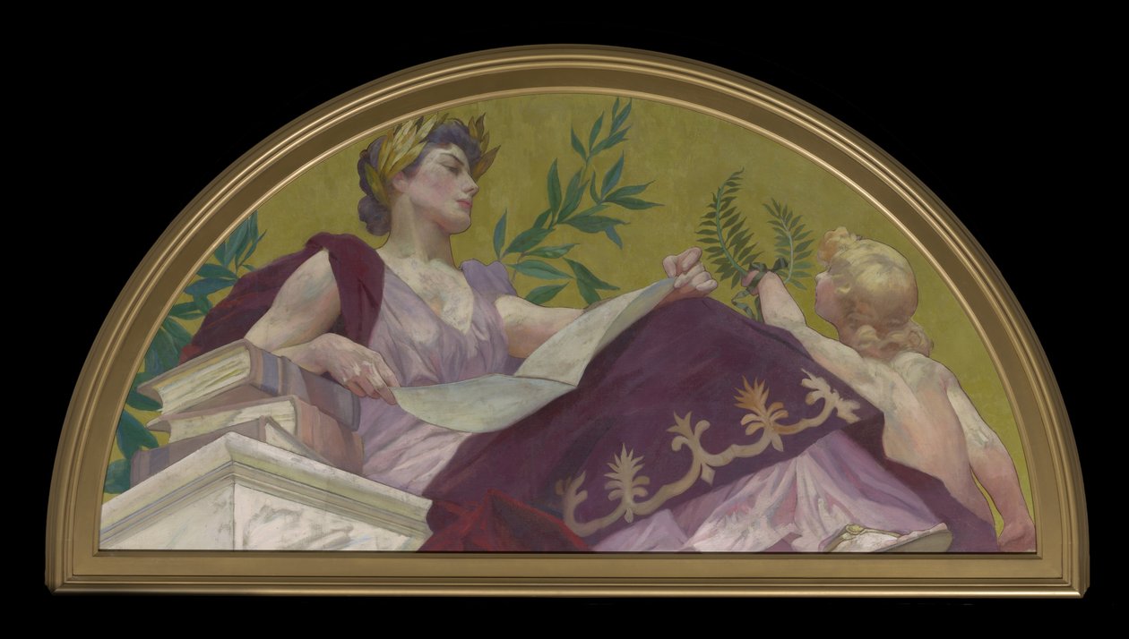 Az irodalom múzsája, 1893 alkotó: Henry Siddons Mowbray