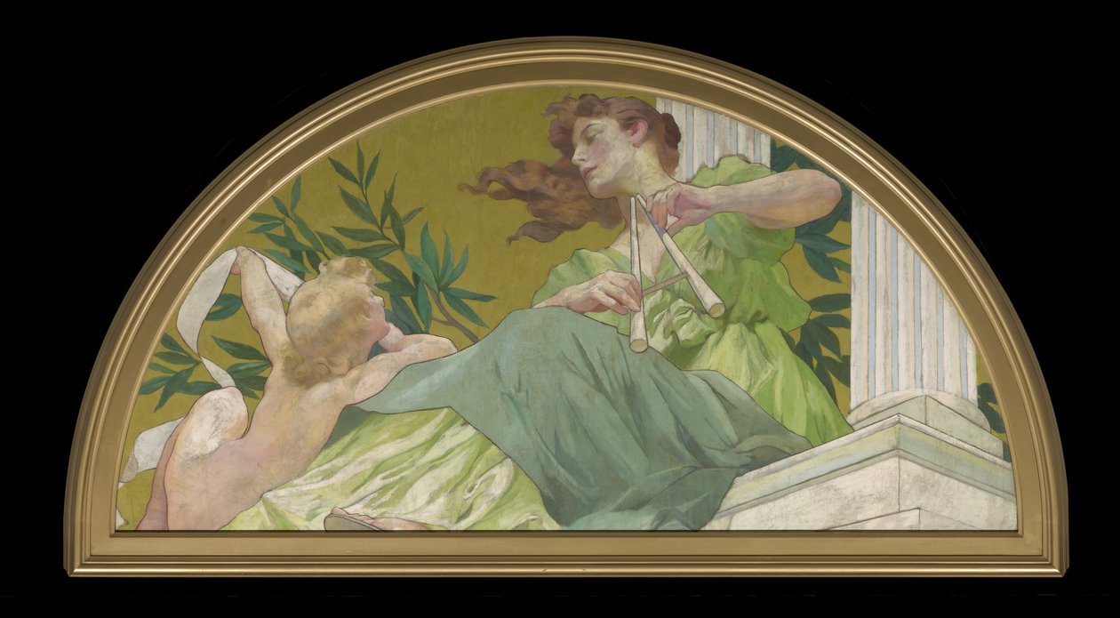 A zene múzsája, 1893 alkotó: Henry Siddons Mowbray