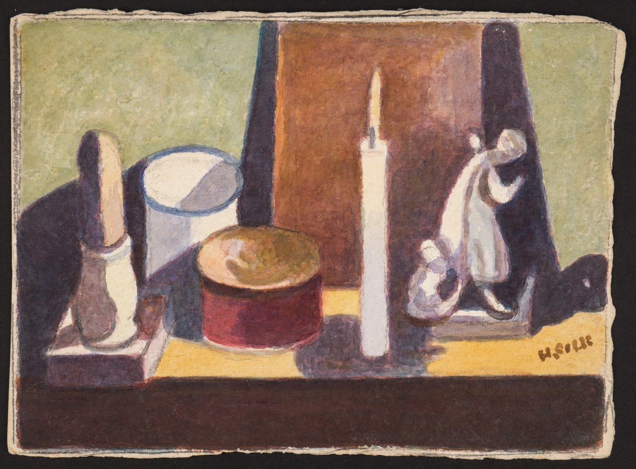 Cancel-világító kandallópárkány, 1930 körül alkotó: Henry Silk