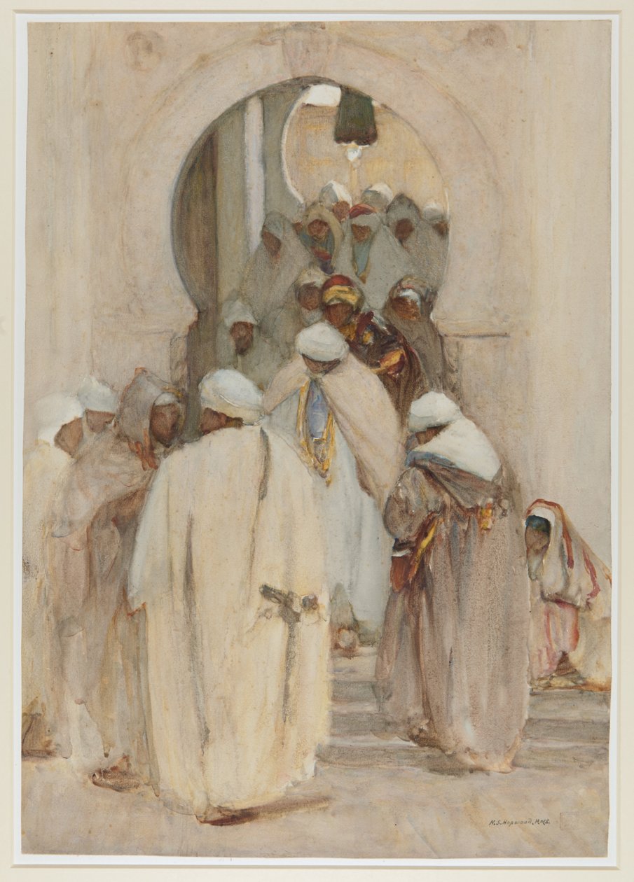 Kávéházi boltív Besztercén, 1896-1908 körül (akvarell) alkotó: Henry Silkstone Hopwood