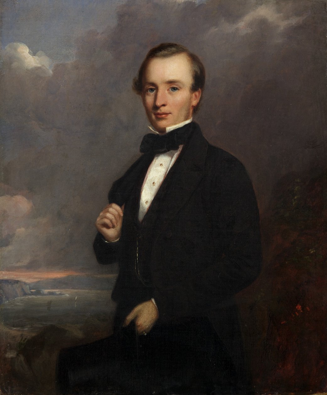 Fiatal férfi portréja (olaj, vászon) alkotó: Henry Spurrier Parkman