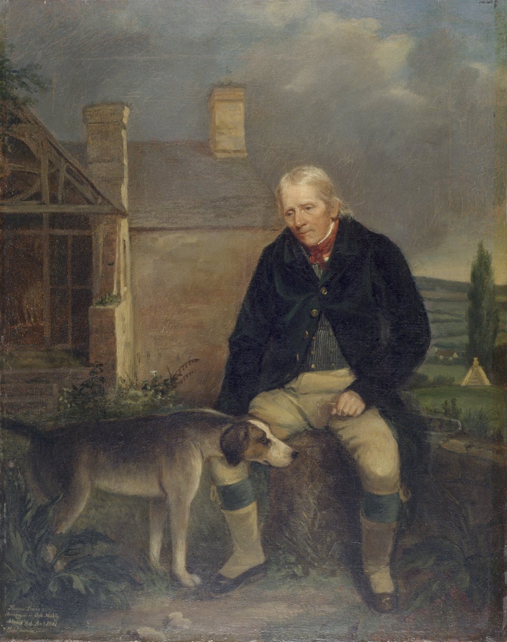 Thomas Lewis, Cefn Mable-i vadász, 84 éves volt. alkotó: Henry Spurrier Parkman
