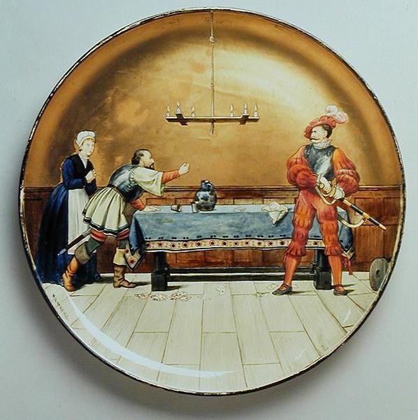 A katona, Shakespeare „Az ember hét kora” című művének illusztrációja, a Minton