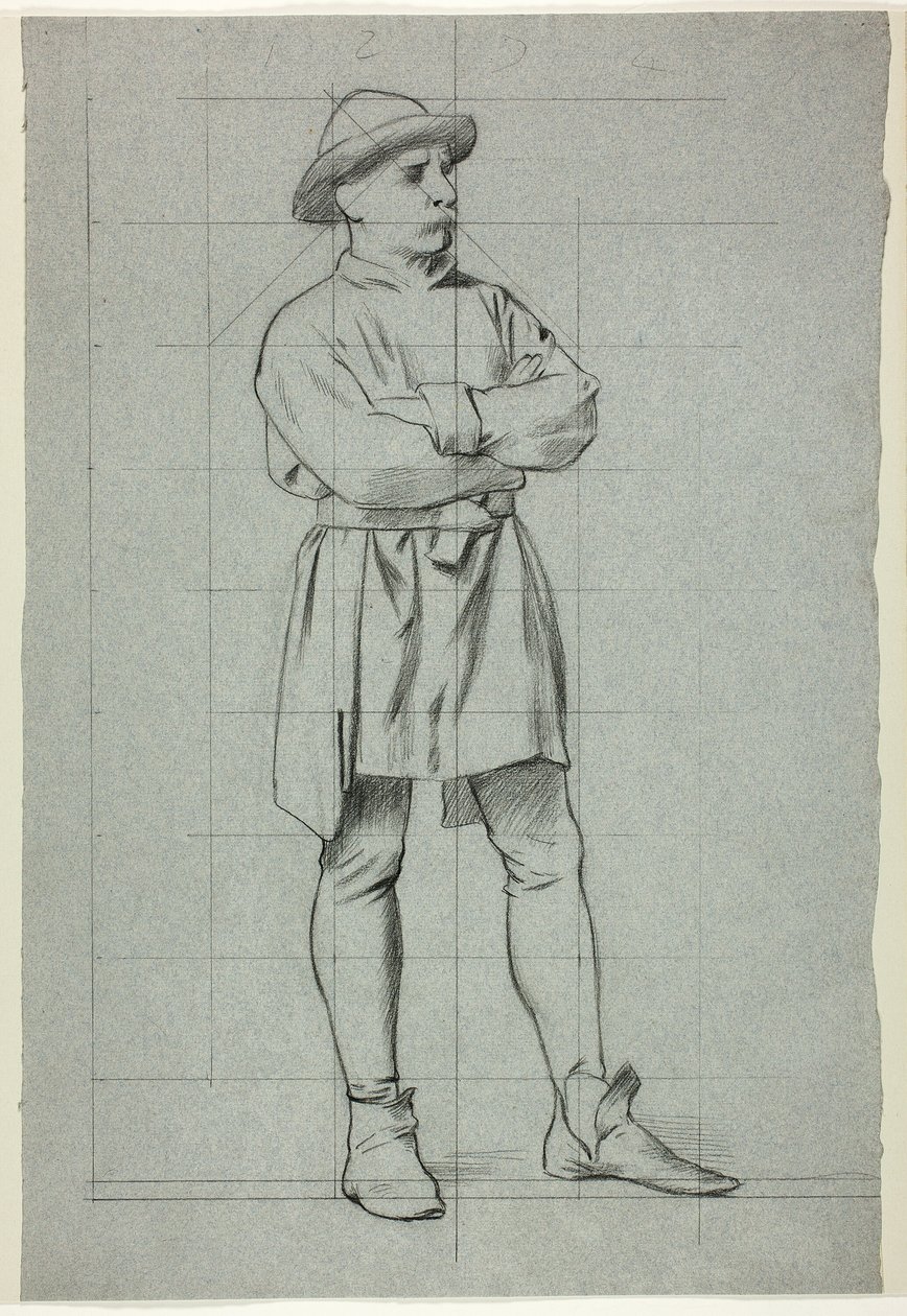 Összefont karokkal álló férfi alkotó: Henry Stacy Marks
