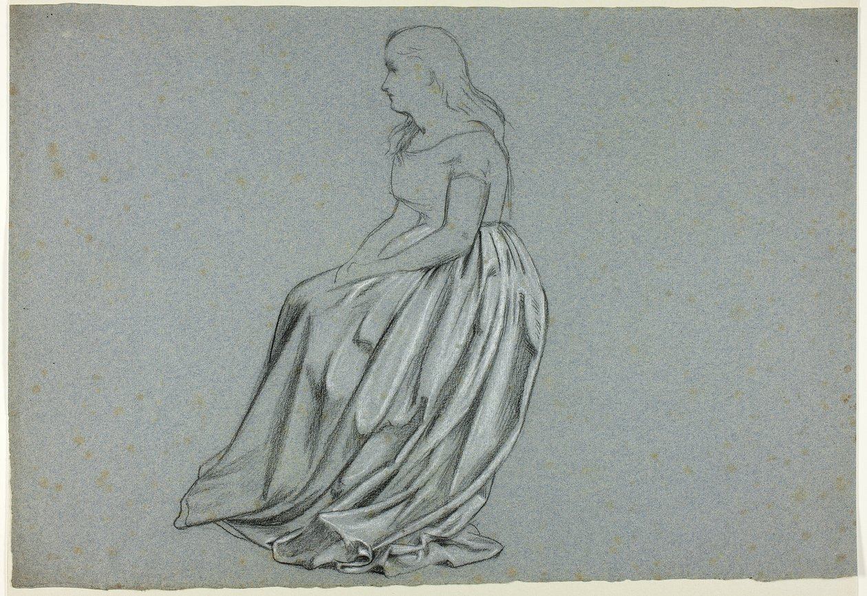 Profile of a Seated Woman (ülő nő) alkotó: Henry Stacy Marks