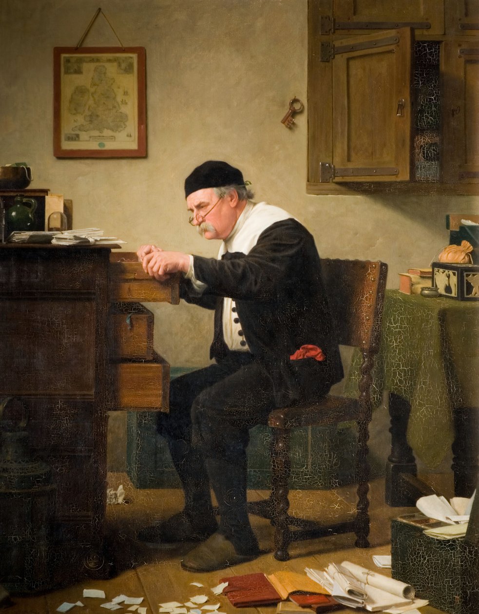 Hol van, 1882. alkotó: Henry Stacy Marks