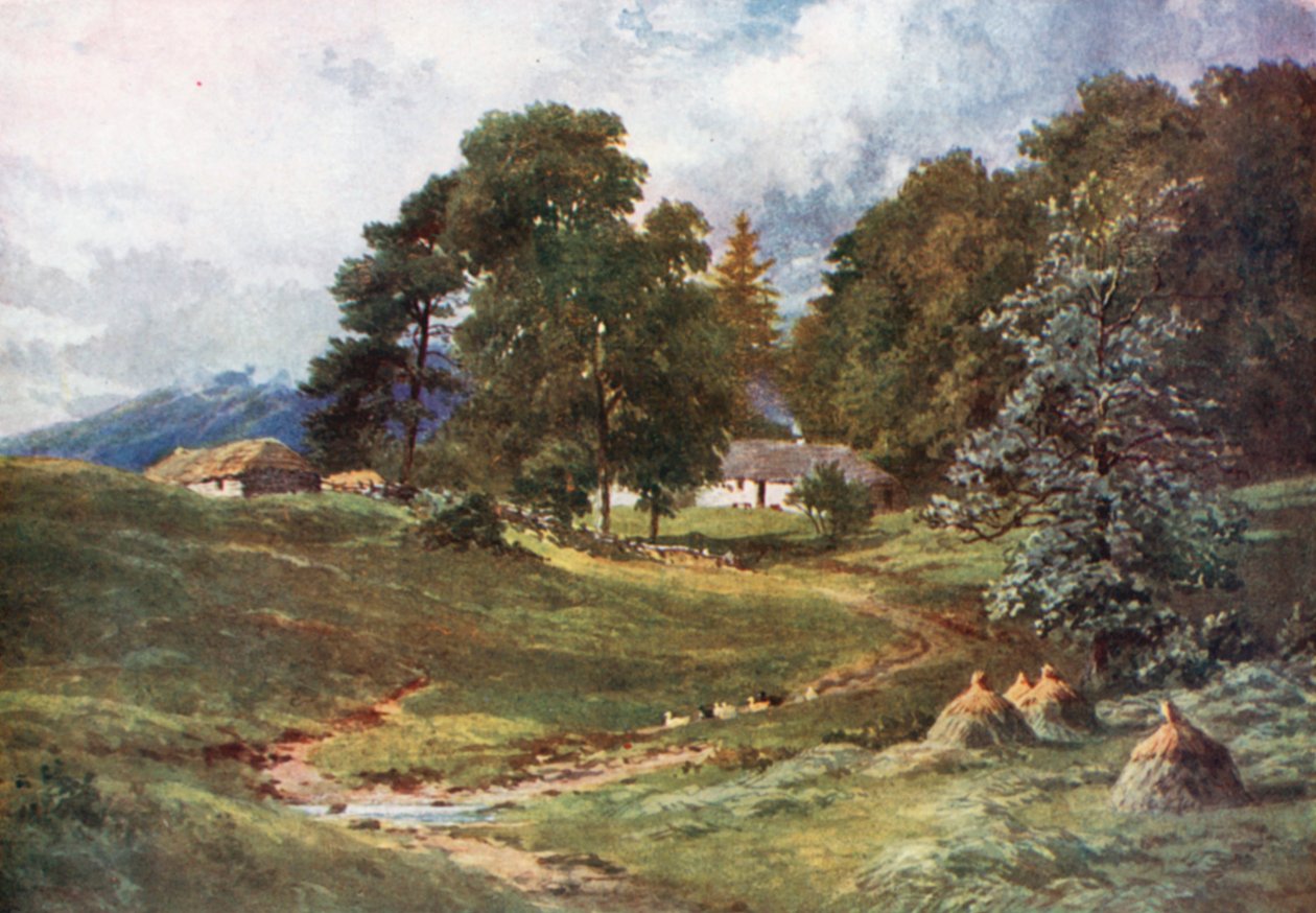 A Croft Dalmally közelében, Argyllshire (színes lithó) alkotó: Henry Sutton Palmer