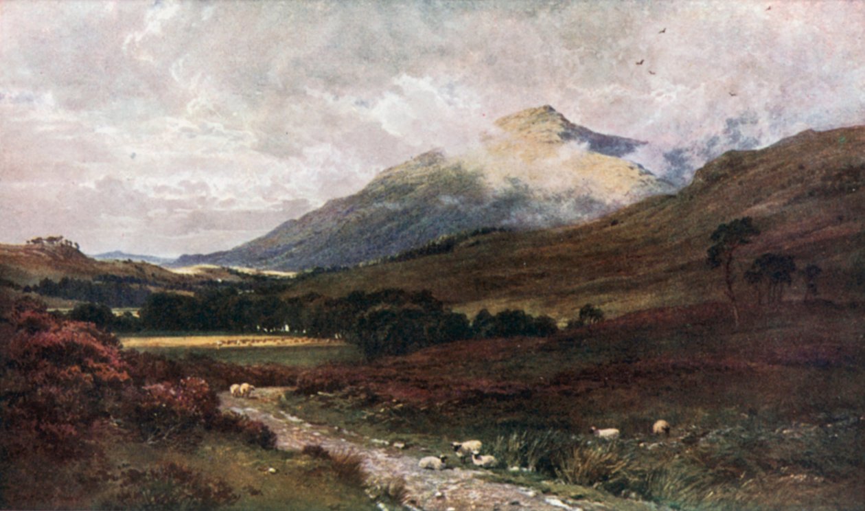 Ben Cruachan Inverlochyból, Argyllshire (színes litográfia) alkotó: Henry Sutton Palmer