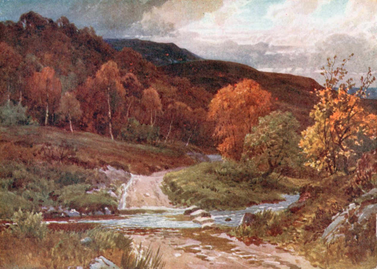 Glenfinalsban, Perthshire (színes litográfia) alkotó: Henry Sutton Palmer