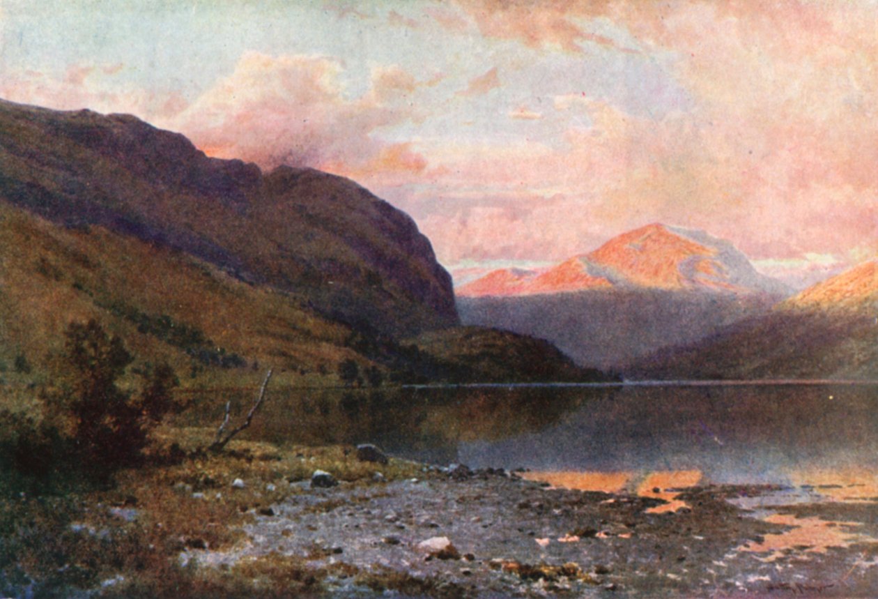 Loch Lubnaig, Perthshire (színes litográfia) alkotó: Henry Sutton Palmer