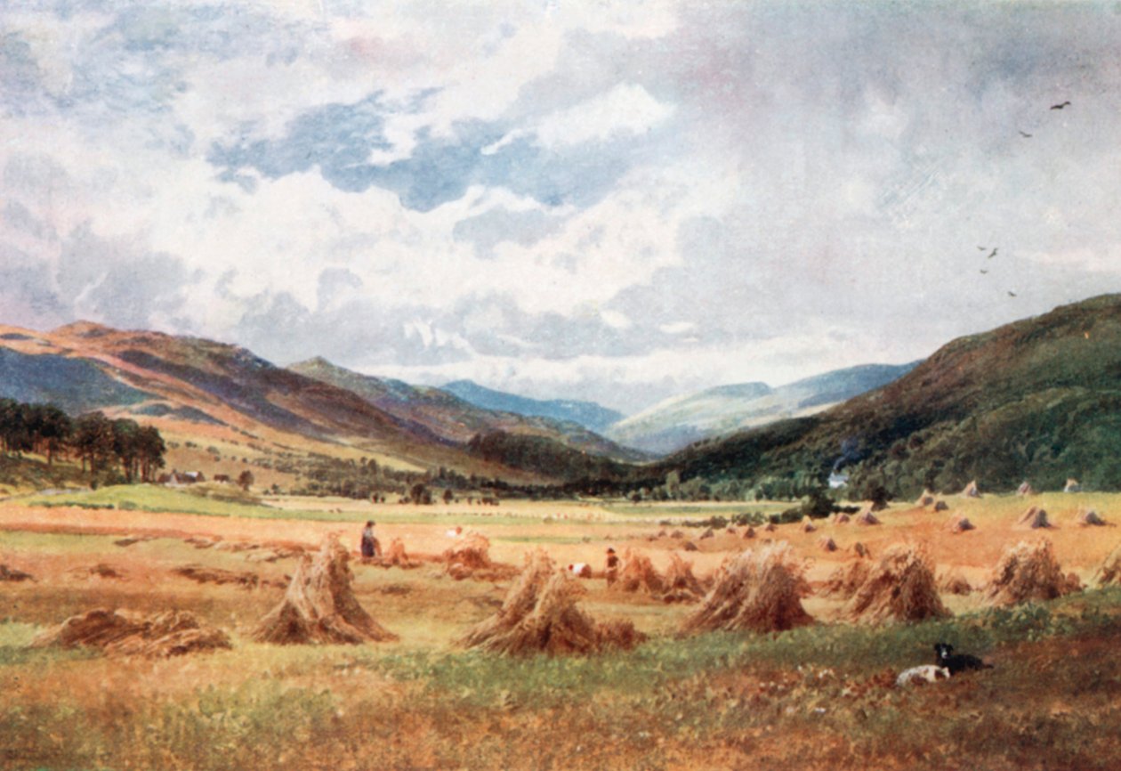 Felnézve a Glen Lochy-ra Killin közelében, Perthsire (színes litográfia) alkotó: Henry Sutton Palmer