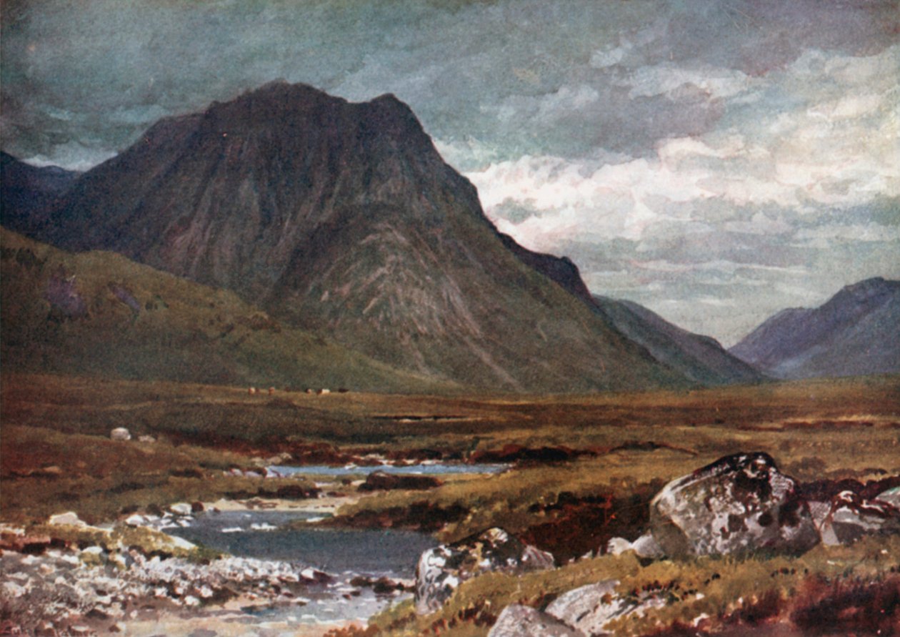 Moor of Rannoch, Perthshire és Argyllshire (színes litográfia) alkotó: Henry Sutton Palmer