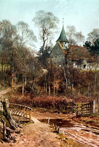 A házam körül: Pyrford templom alkotó: Henry Sutton Palmer