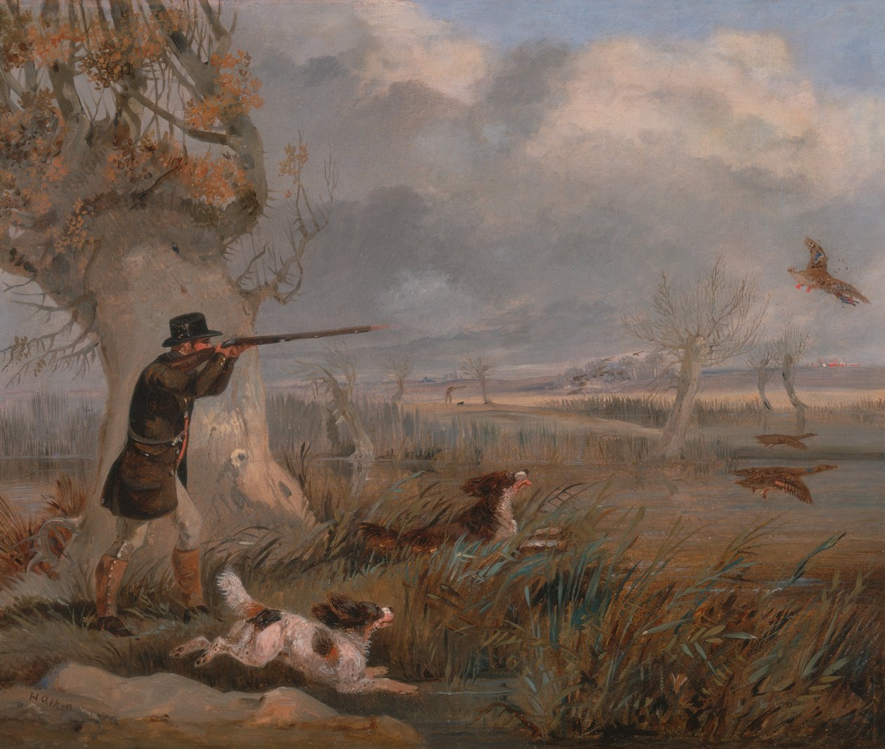 Kacsalövészet, kb. 1825. alkotó: Henry Thomas Alken