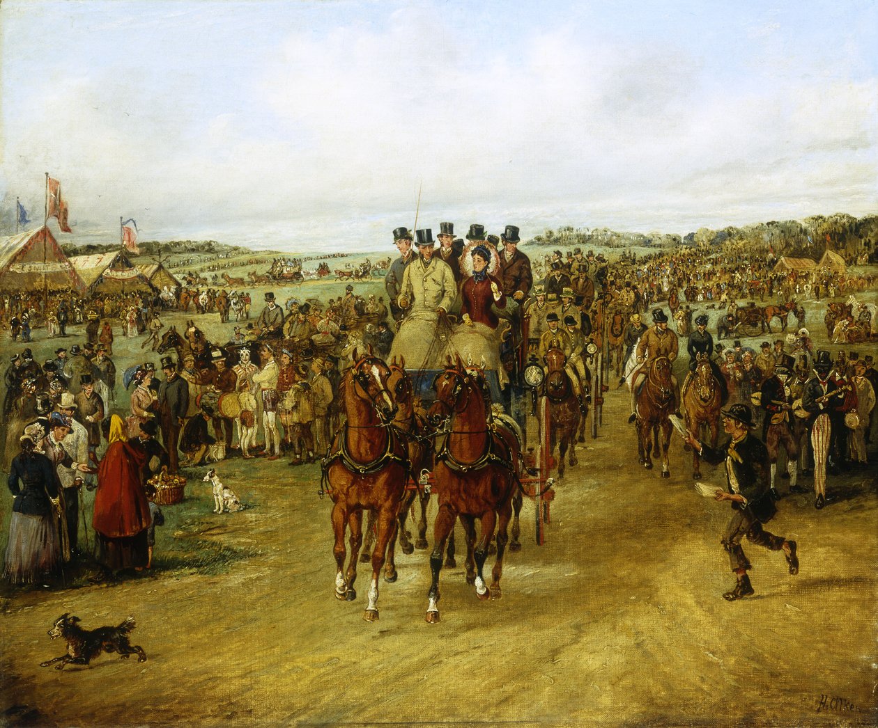 Derbyre menni, alkotó: Henry Thomas Alken