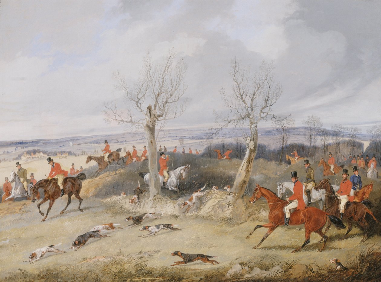Vadászjelenet, Teljes sírással alkotó: Henry Thomas Alken