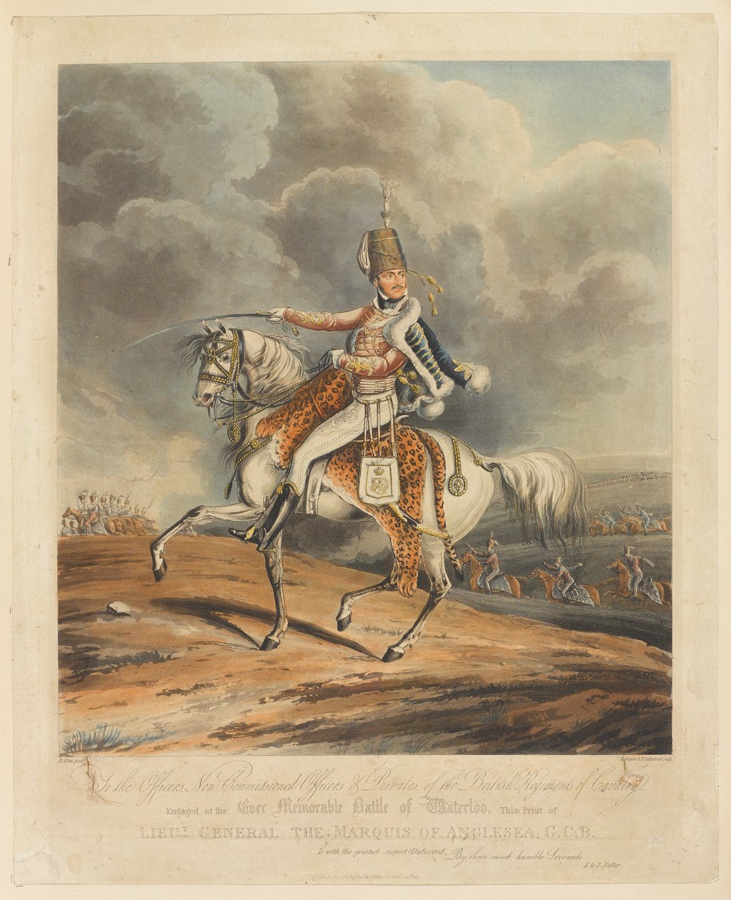 ?The Marquis of Anglesea, G.C.B? altábornagy, Waterloo-i csata, 1815 alkotó: Henry Thomas Alken