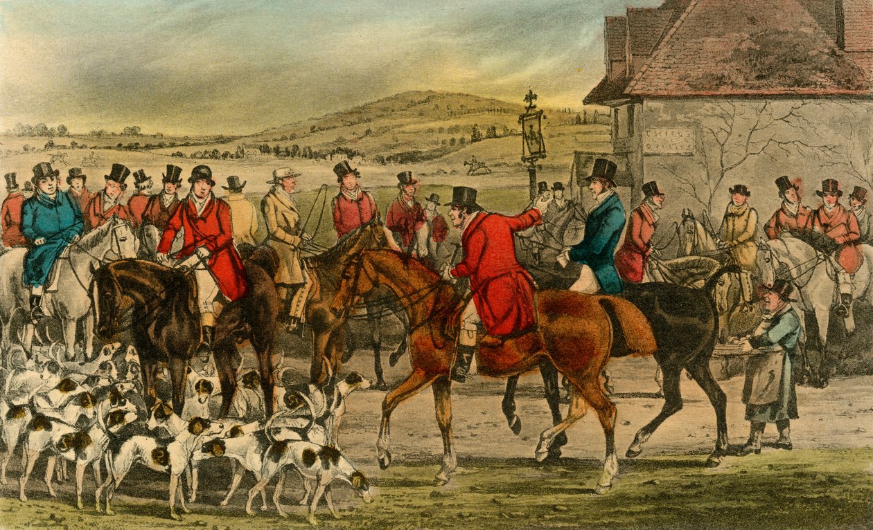 Mr. Jorrocks bemutatja a Yorkshiremant a Surrey-nek, 1838-ban alkotó: Henry Thomas Alken