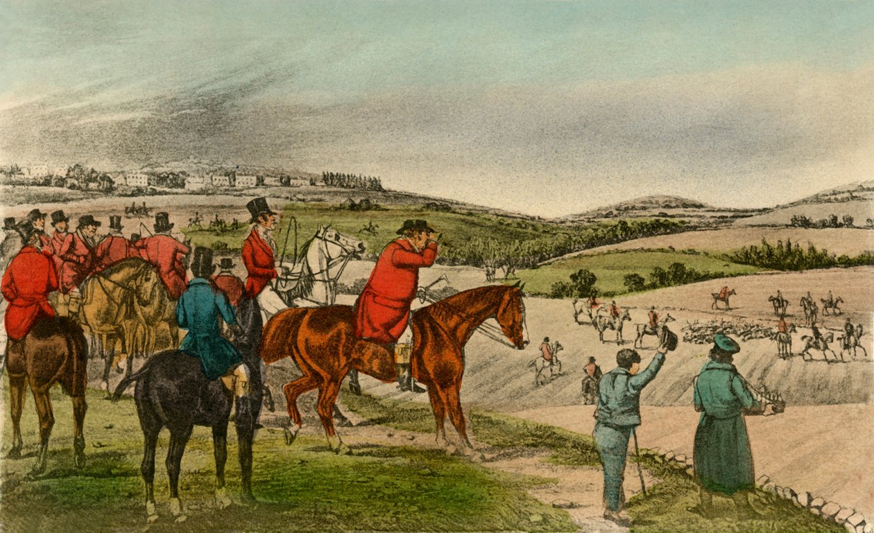 Mr. Jorrocks táviratozza a Rókát, 1838 alkotó: Henry Thomas Alken