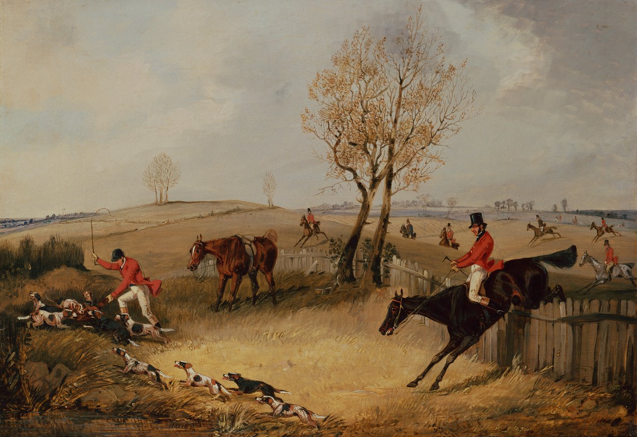 A kerítésen túl (olaj, vászon) alkotó: Henry Thomas Alken