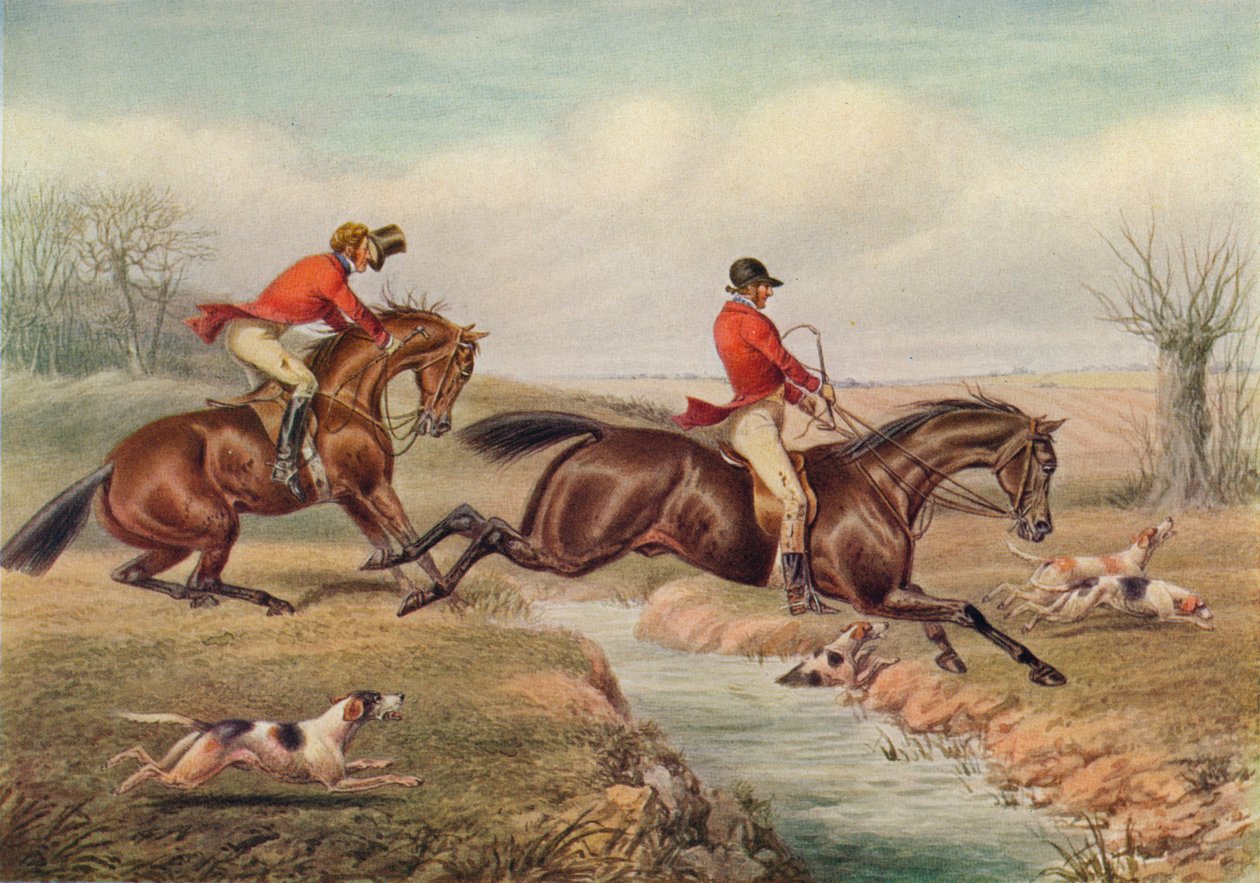 Over the Stream, c1800, 1922 alkotó: Henry Thomas Alken
