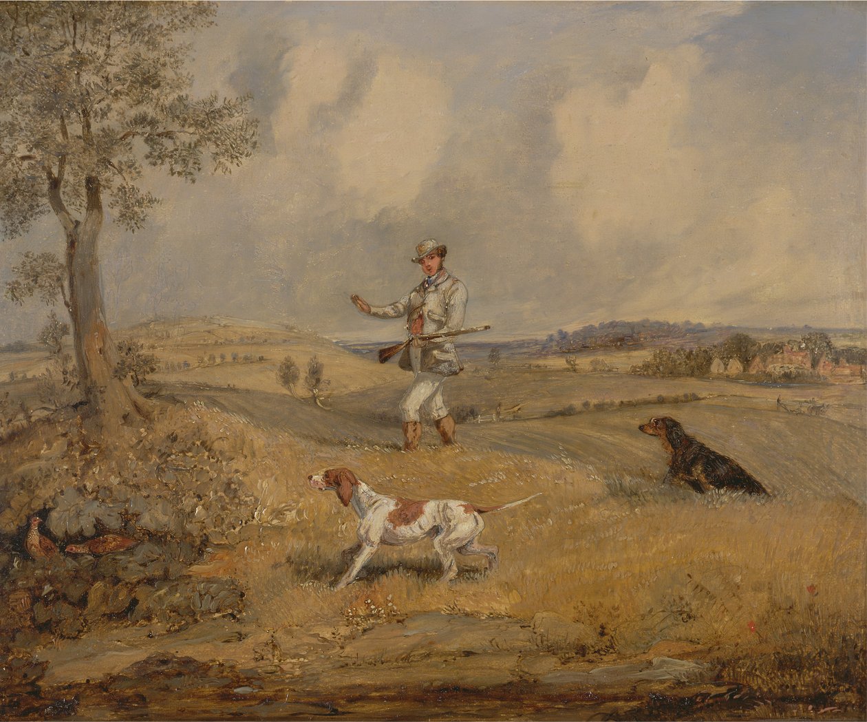 Partridge Shooting, kb. 1825. alkotó: Henry Thomas Alken