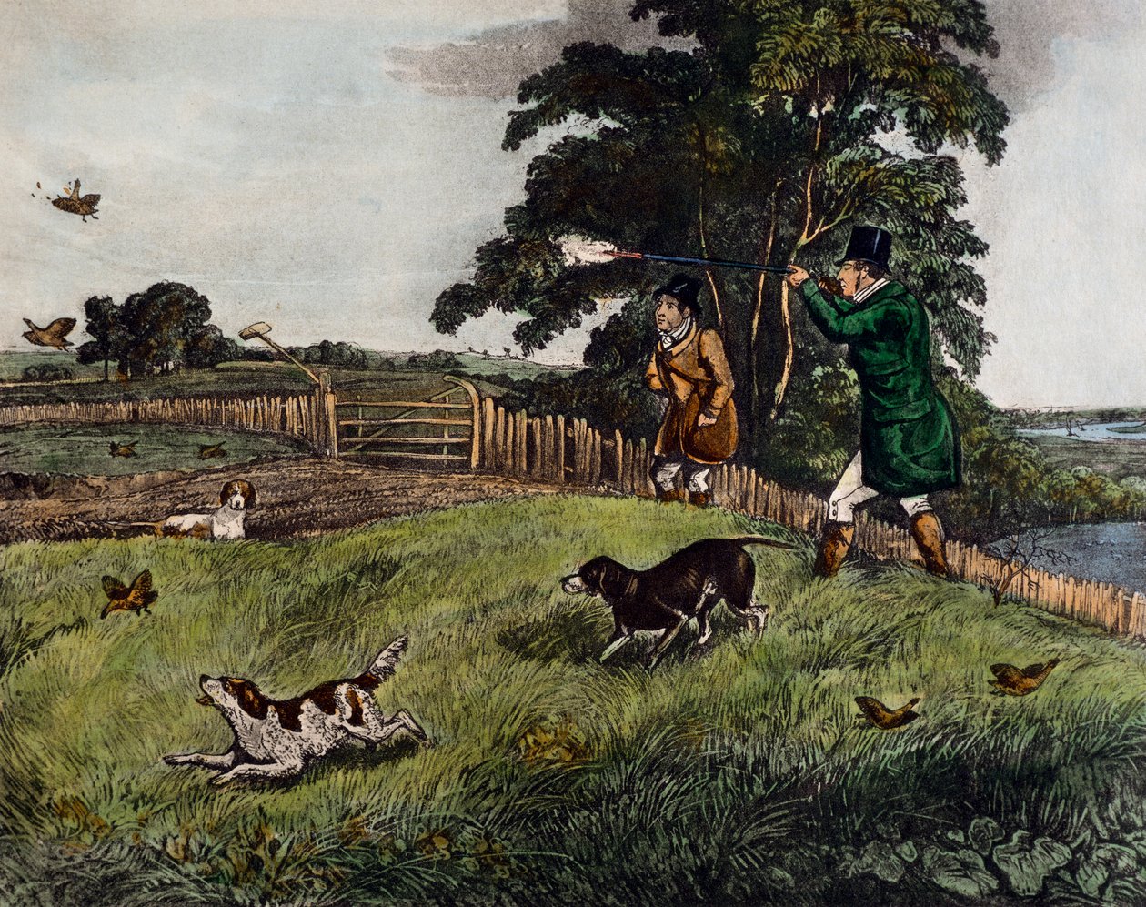 Fogolyvadászat alkotó: Henry Thomas Alken