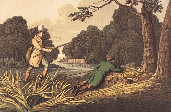 Pike Fishing, aquatintázta I. Clark, kiadó: Thomas McLean alkotó: Henry Thomas Alken