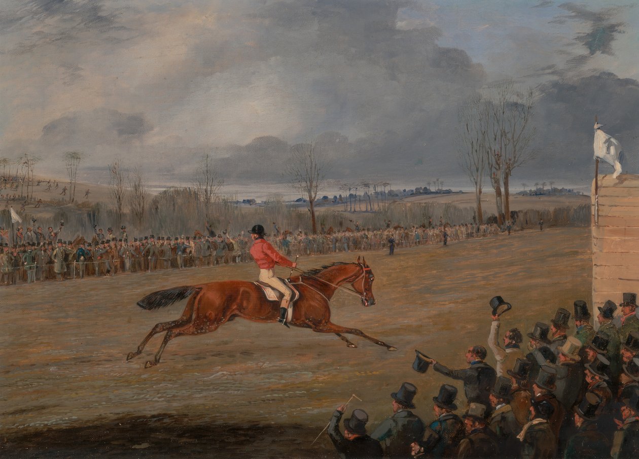 Jelenetek egy akadályversenyből: A győztes, kb. 1845. alkotó: Henry Thomas Alken