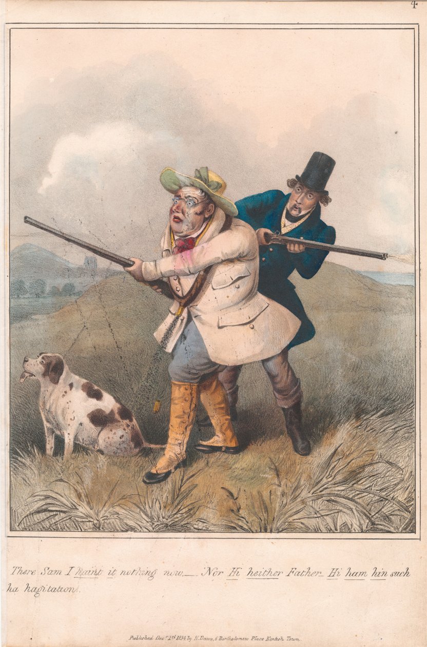 Tizenkét darabos sorozat címlappal: Sporting Satirist alkotó: Henry Thomas Alken