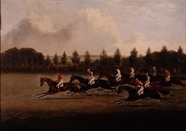 A Doncaster St. Leger rajtja alkotó: Henry Thomas Alken