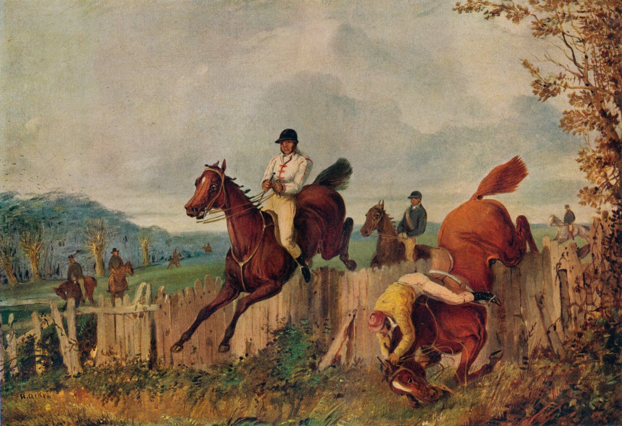 Akadályhajtás, ,c1805-1851, 1924 alkotó: Henry Thomas Alken