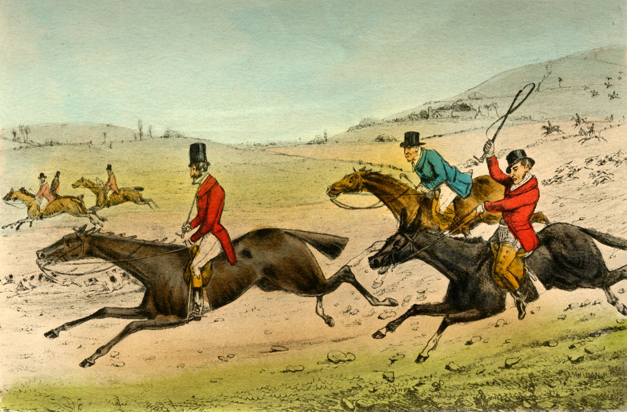 Swell és a Surrey. The Hounds in Full Cry, 1838 alkotó: Henry Thomas Alken
