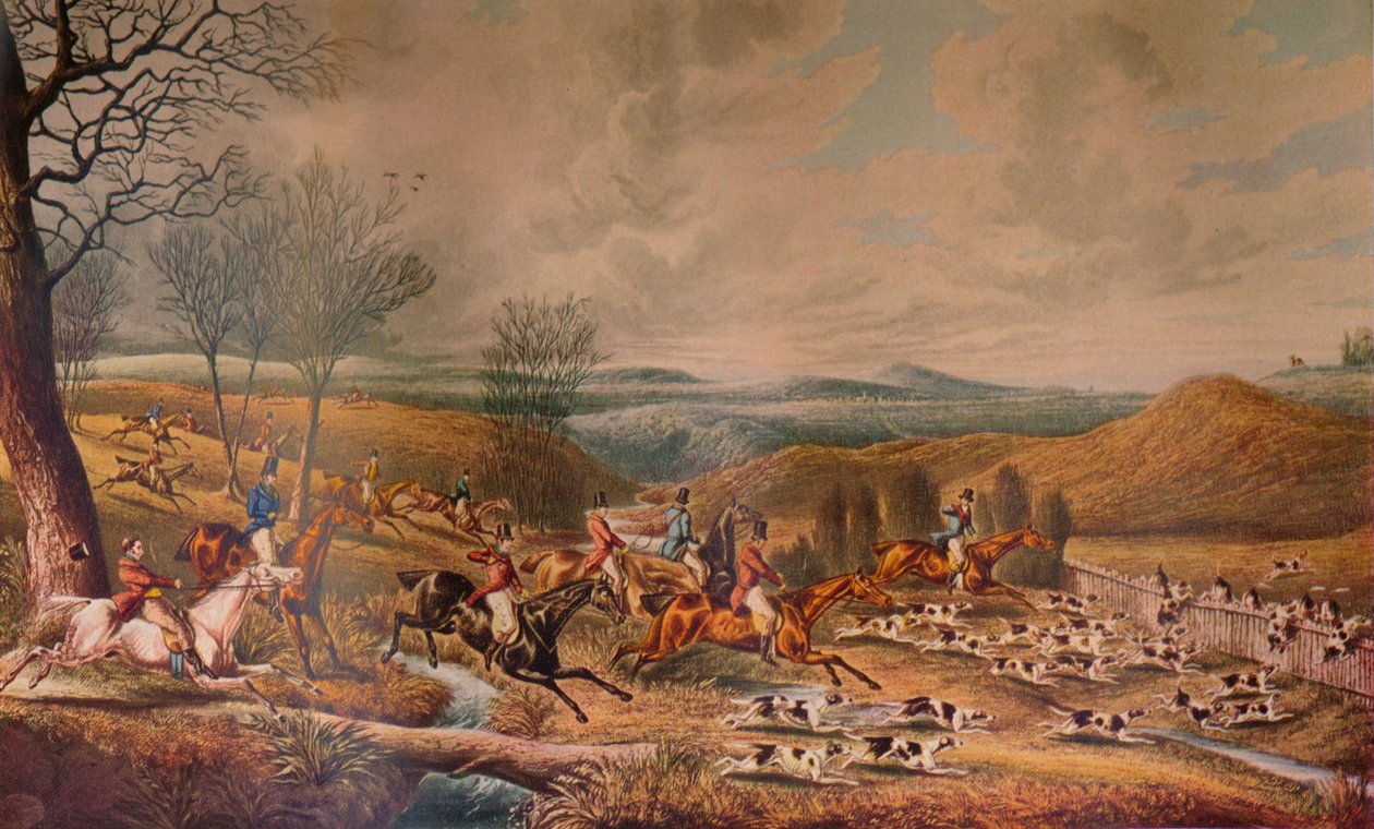„A őzbak hajsza”, 1834, 1936 alkotó: Henry Thomas Alken