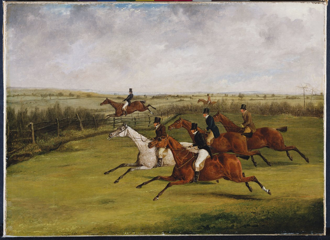 A Grand Leicestershire-i akadályverseny, 1829. március 12.: A mező válogatottvá válik alkotó: Henry Thomas Alken