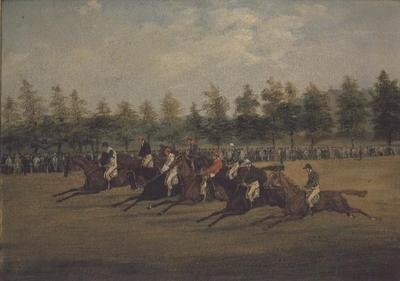 A St.Leger kezdete alkotó: Henry Thomas Alken