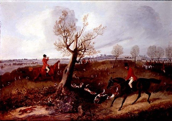 View Halloo (egy a négy darabból álló sorozatból) (olaj, vászon) alkotó: Henry Thomas Alken